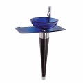 Corner Sinks: Glass Corner Pedestal Sinks 10911 by the Renovator's Supply