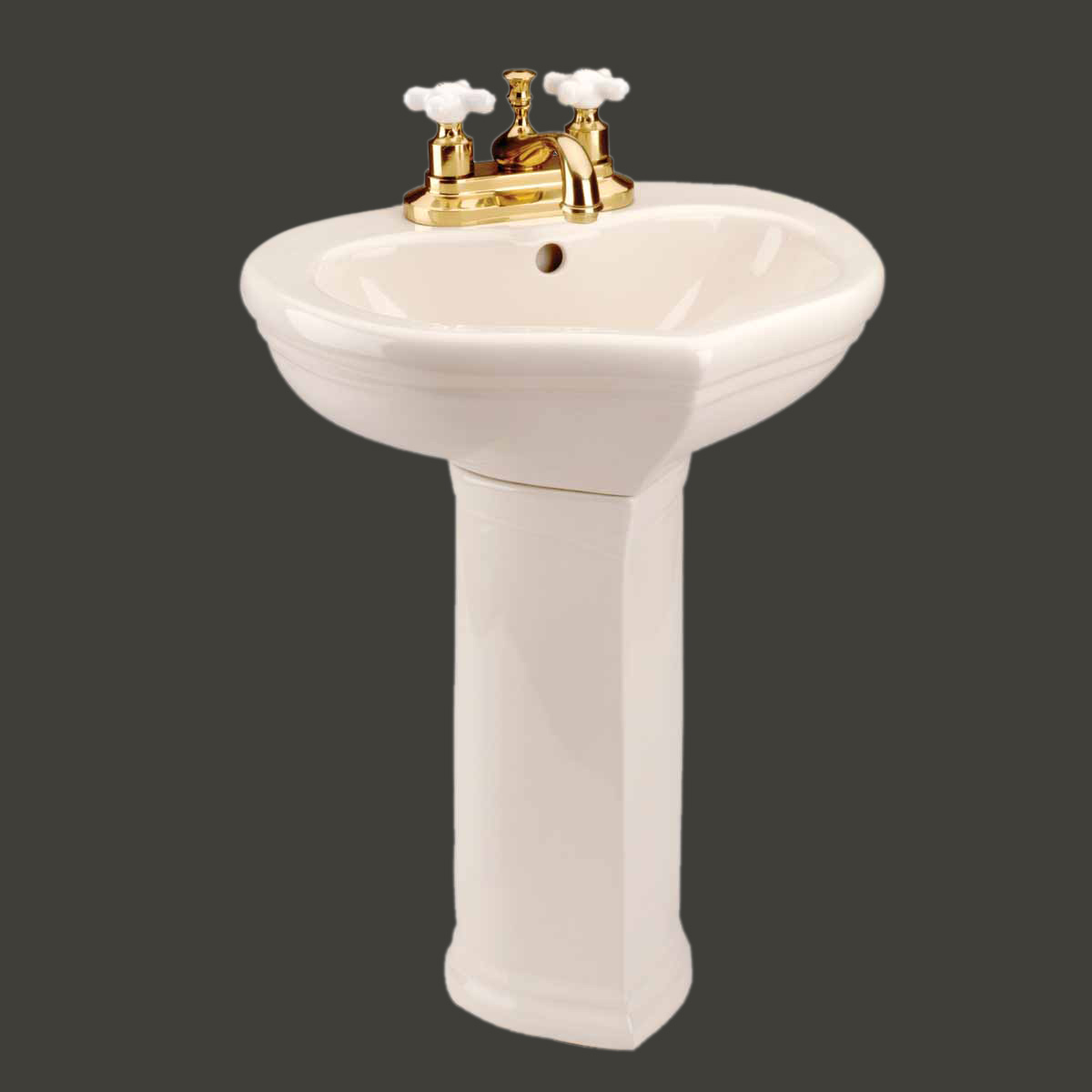 Bone Heart Shaped Child Size Pedestal Sink - The Renovators Supply