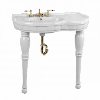 Bathroom Console Sink Southern Belle Spindle Leg Wall Mount