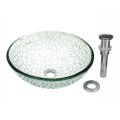 Glass Sinks: Etched Glass Vessel Sinks 12844 by the Renovator's Supply