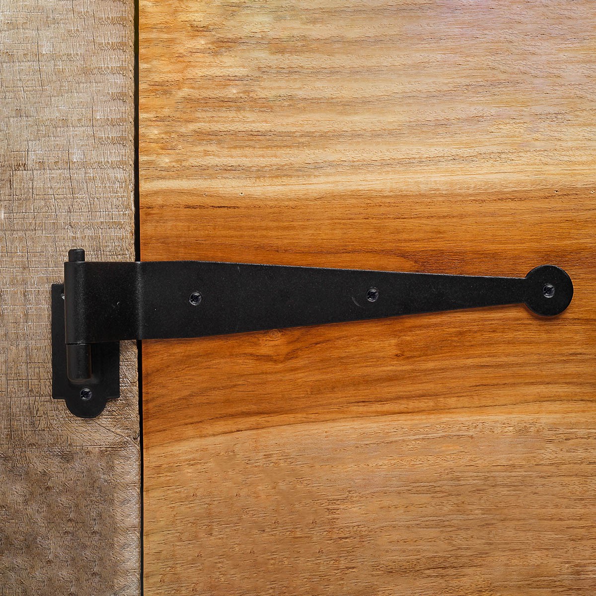 Offset Pintle Shutter Strap Hinge Wrought Iron 11 3/4"