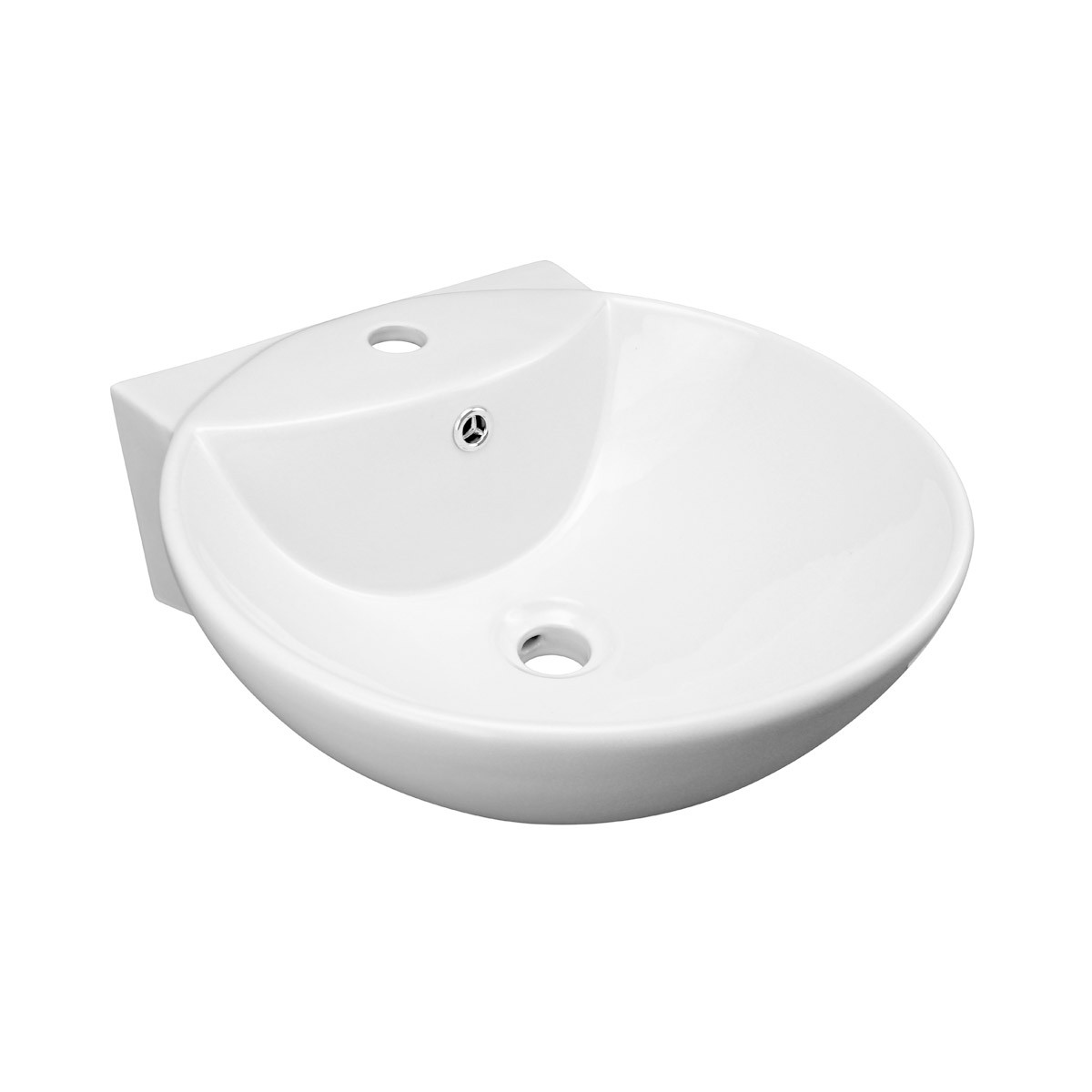 Small Bathroom Sink Vessel White China Wall Mount