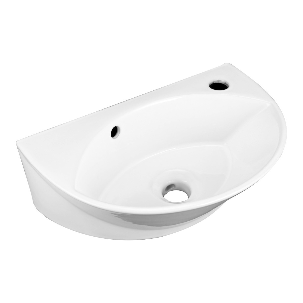Small Above Counter & Wall Mount Sink White Porcelain