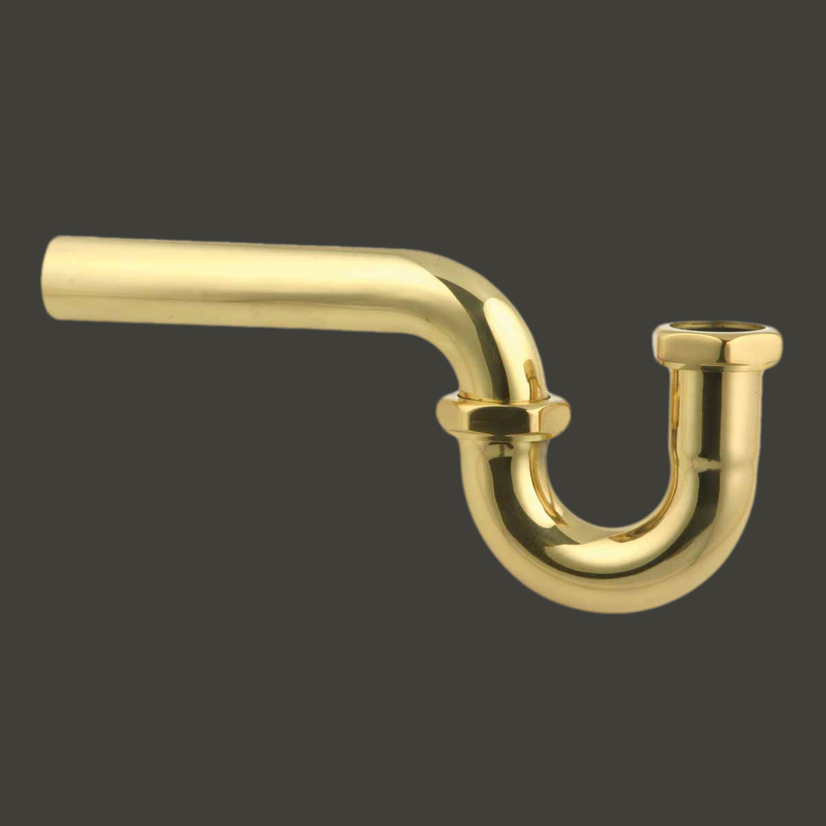 Bathroom Sink P Trap Bright Solid Brass 1 1/4